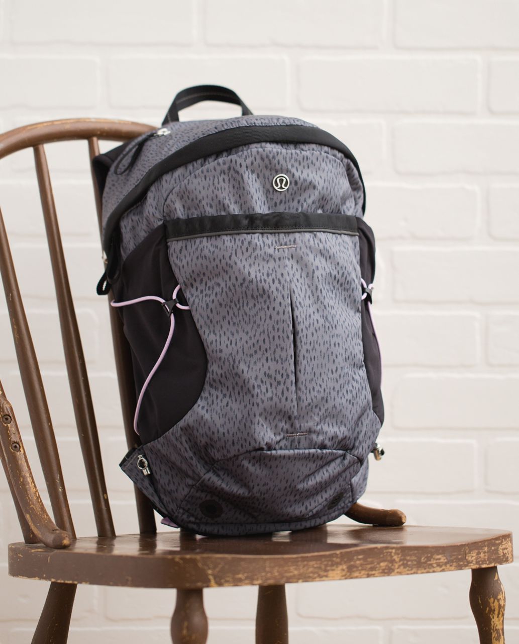 Lululemon Run All Day Backpack - Dottie Dash Slate Black