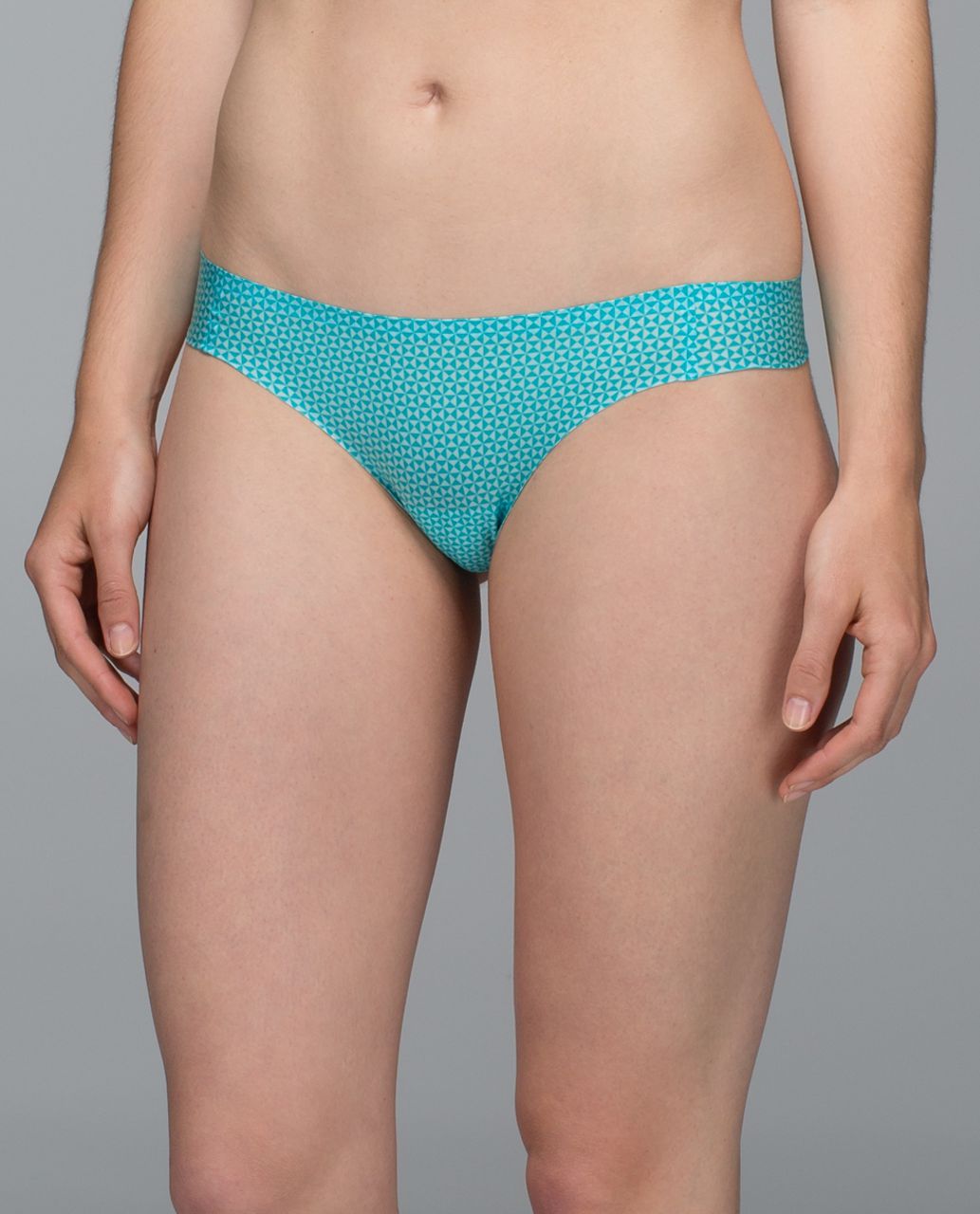 Lululemon Light As Air Thong - Double Diamond Tranquil Blue Peacock Blue