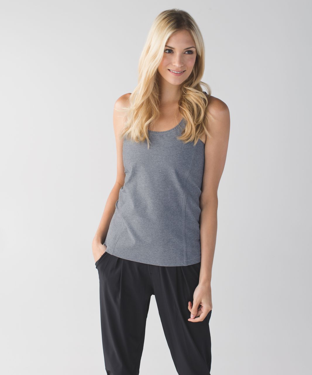 Lululemon Sweaty Or Not Tank - Heathered Slate