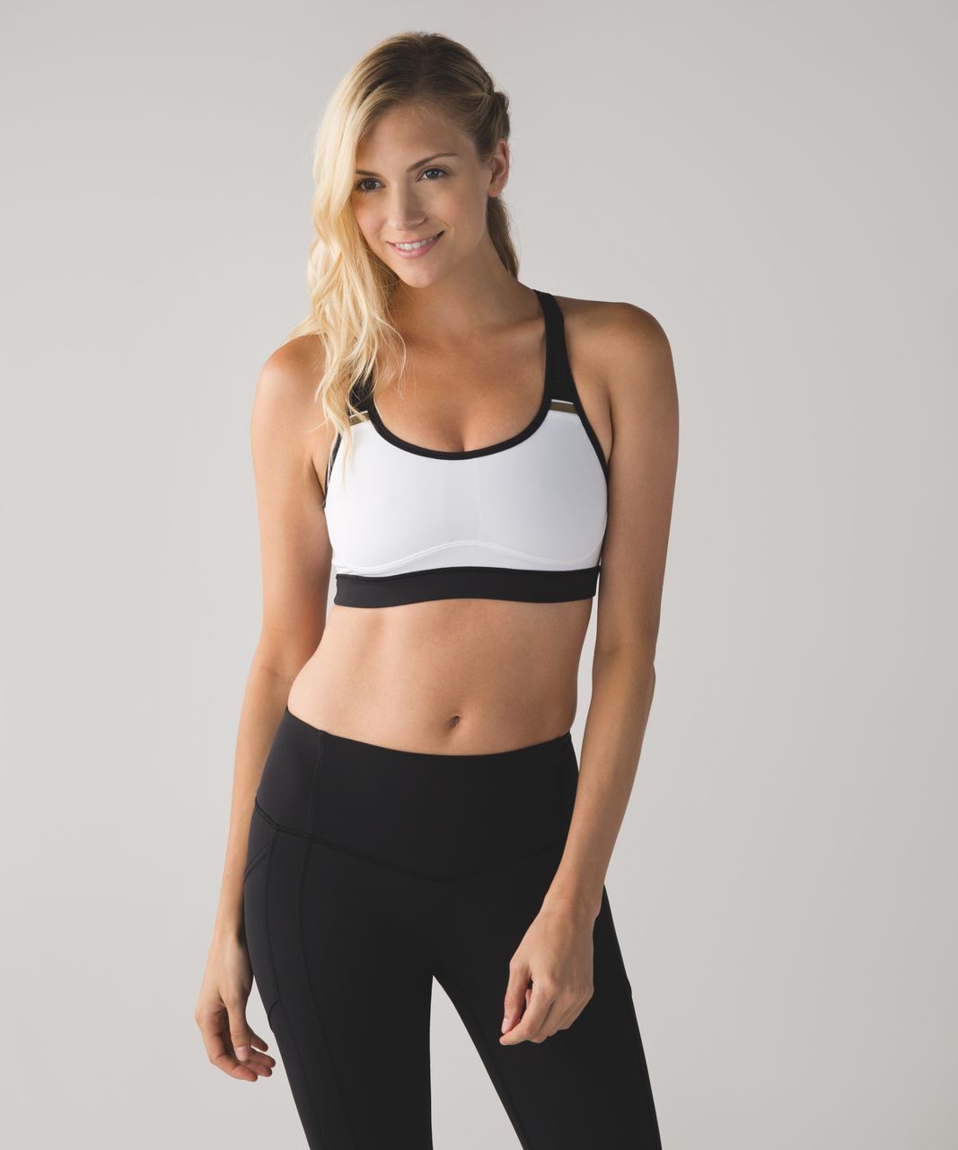 Lululemon Sweaty Or Not Bra II - Kanto Stripe Sapphire Blue Black / Black -  lulu fanatics