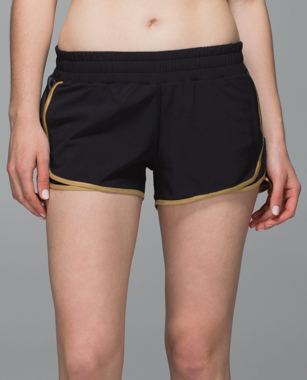 Lululemon Super Squad Short - Black /  Gold