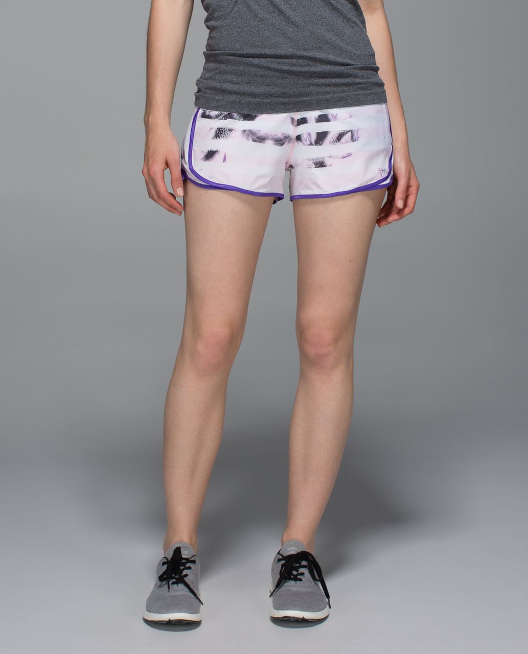 Lululemon Super Squad Short - Sunset Stripe Blush Quartz Multi / White / Iris Flower