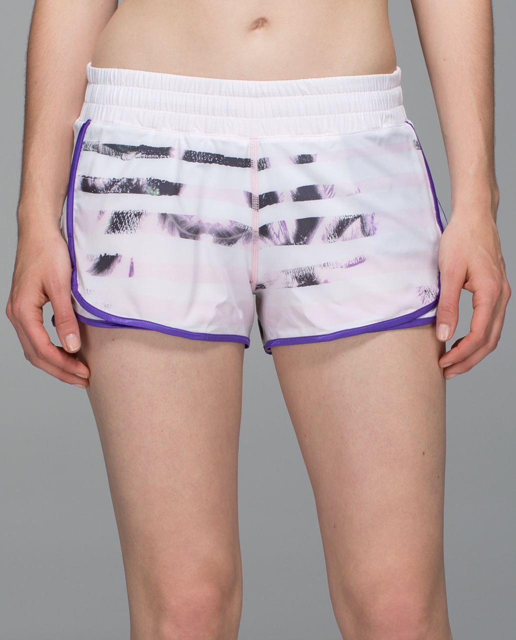 Lululemon Super Squad Short - Sunset Stripe Blush Quartz Multi / White / Iris Flower