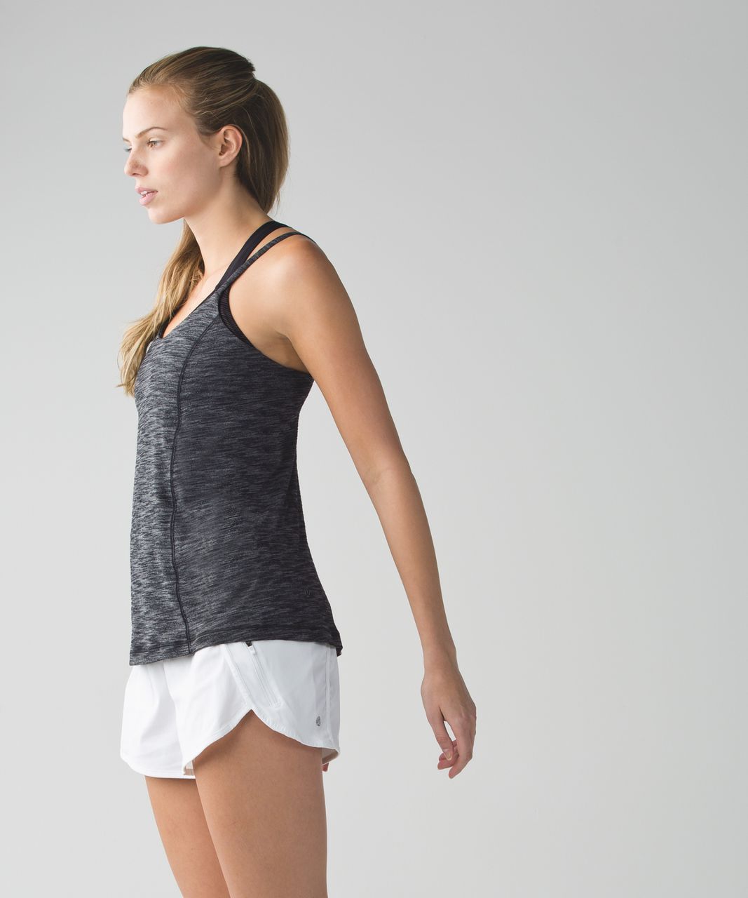 Lululemon Run For Gold Tank - Heathered Black - lulu fanatics