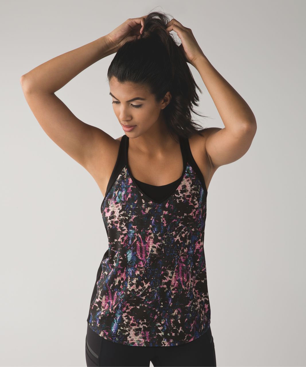 Lululemon Breezy Singlet - Floral Sport Black Multi / Black