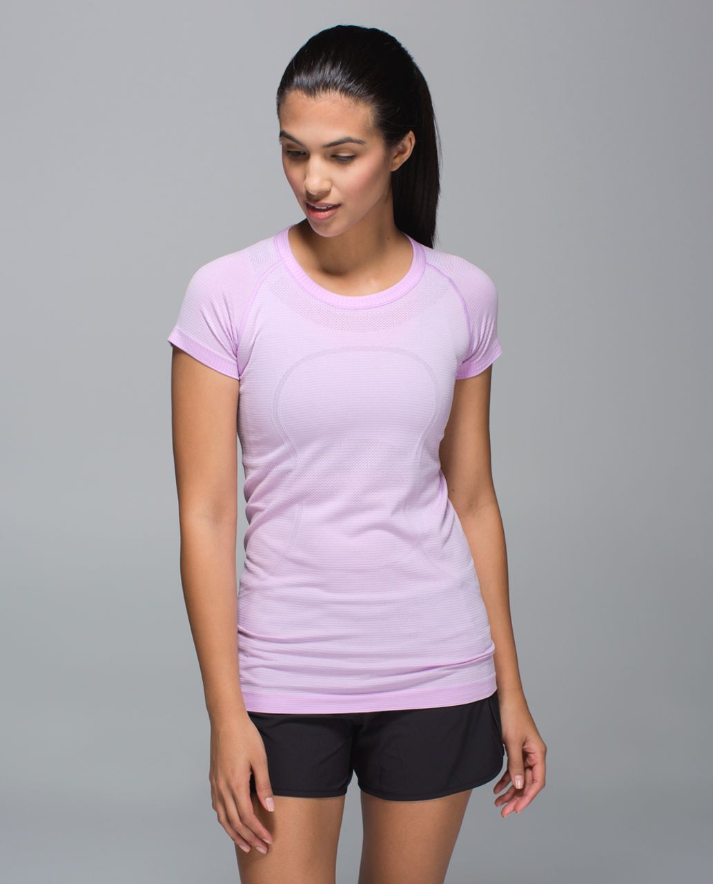 Lululemon Swiftly Tech Long Sleeve Crew - Heathered Power Purple - lulu  fanatics