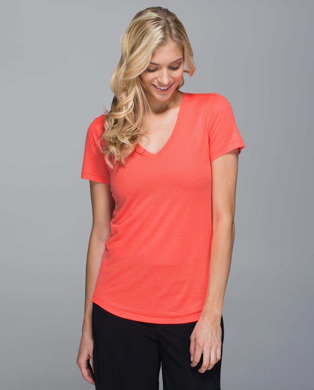 Lululemon What The Sport Tee *Mesh - Grapefruit