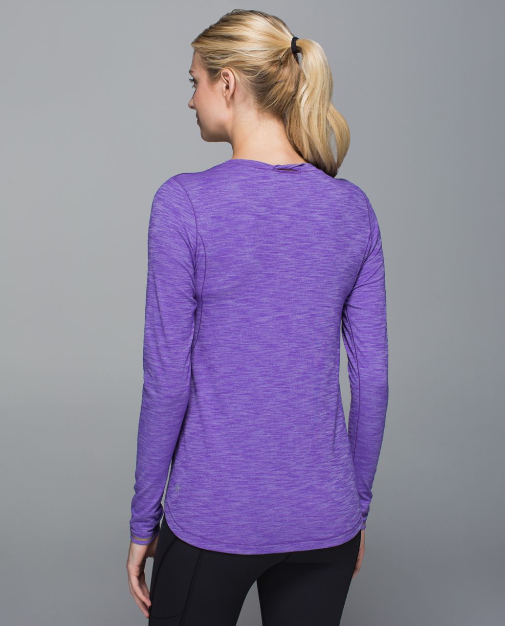 Lululemon Hot Times Long Sleeve - Heathered Iris Flower