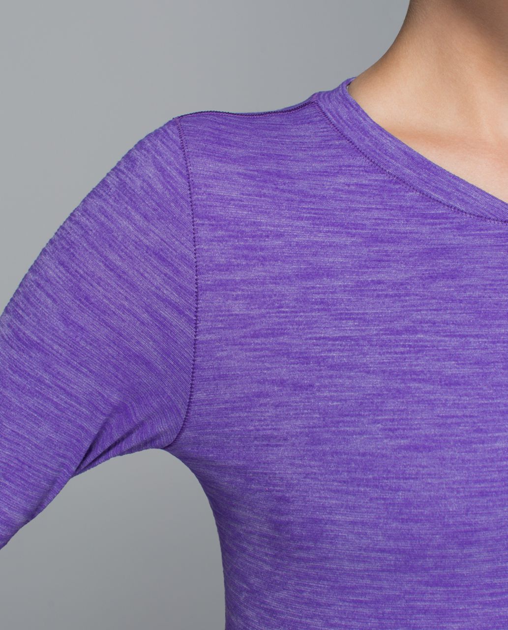 Lululemon Hot Times Long Sleeve - Heathered Iris Flower