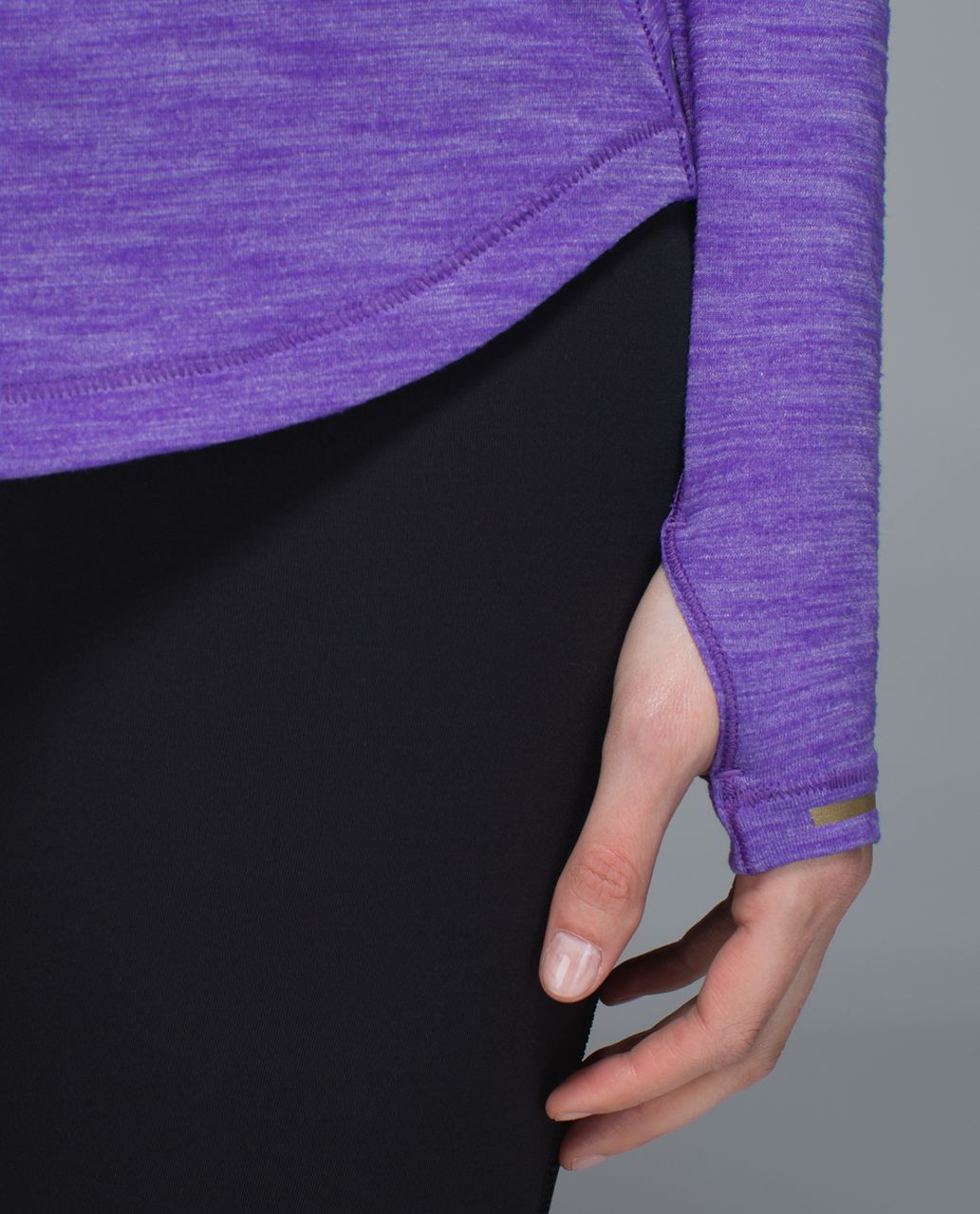 Lululemon Hot Times Long Sleeve - Heathered Iris Flower