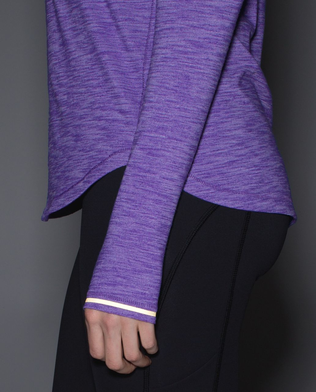 Lululemon Hot Times Long Sleeve - Heathered Iris Flower