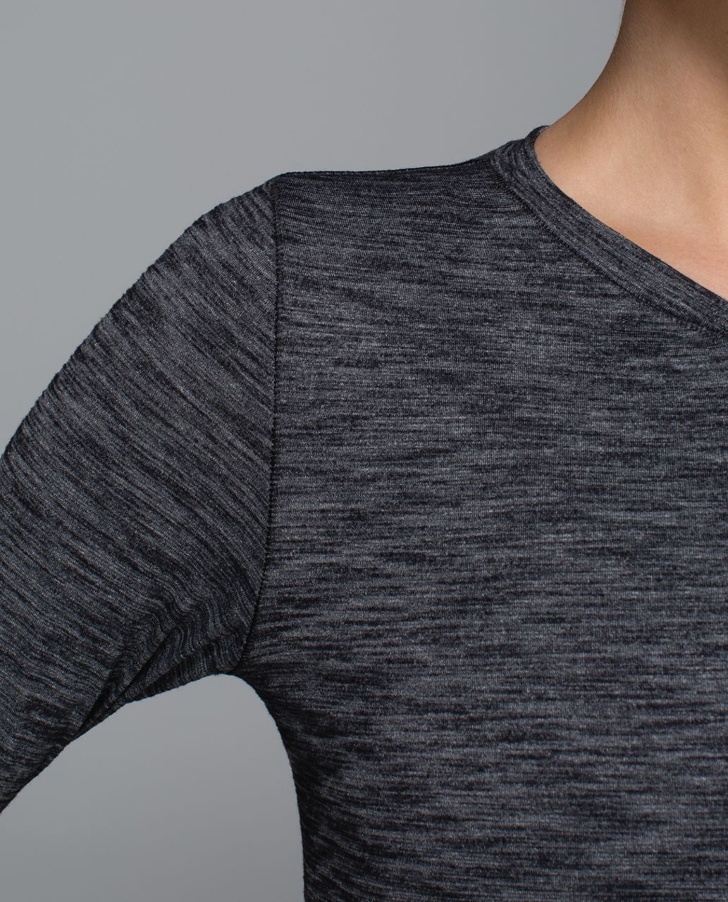 Lululemon Hot Times Long Sleeve - Heathered Black