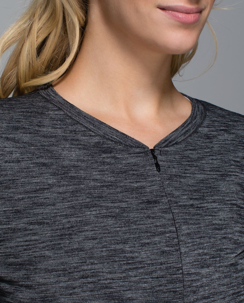 Lululemon Hot Times Long Sleeve - Heathered Black