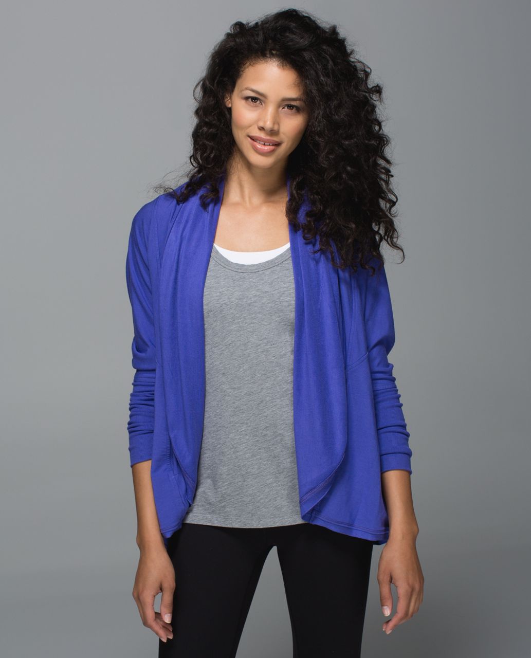 Lululemon To & Flow Wrap - Heathered Mod Iris Flower