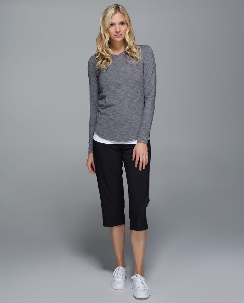 Lululemon Hot Times Long Sleeve - Heathered Slate