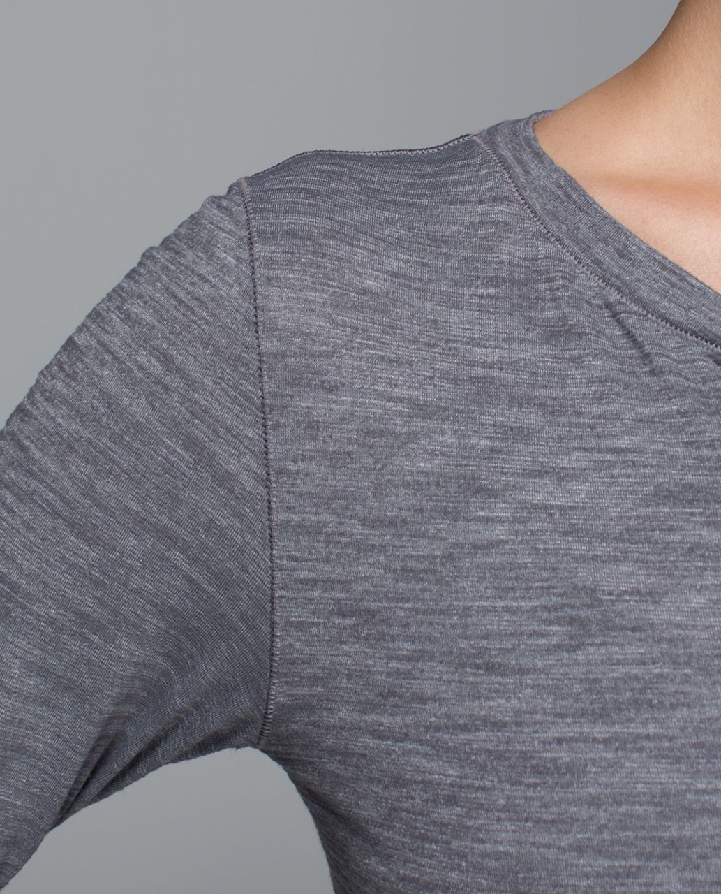 Lululemon Hot Times Long Sleeve - Heathered Slate