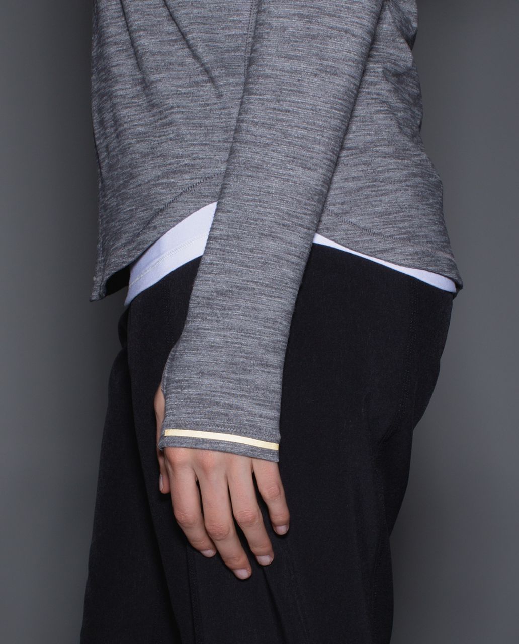 Lululemon Hot Times Long Sleeve - Heathered Slate