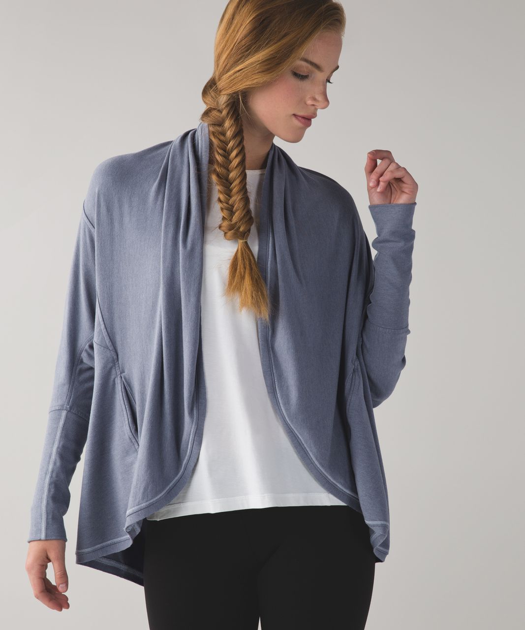 Lululemon To & Flow Wrap - Heathered Mod Blue Denim