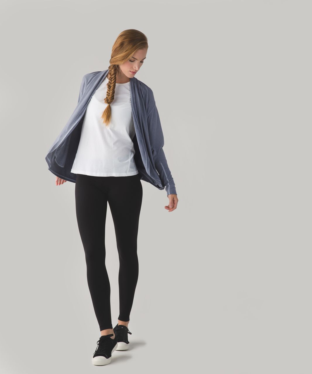 Lululemon To & Flow Wrap - Heathered Mod Blue Denim