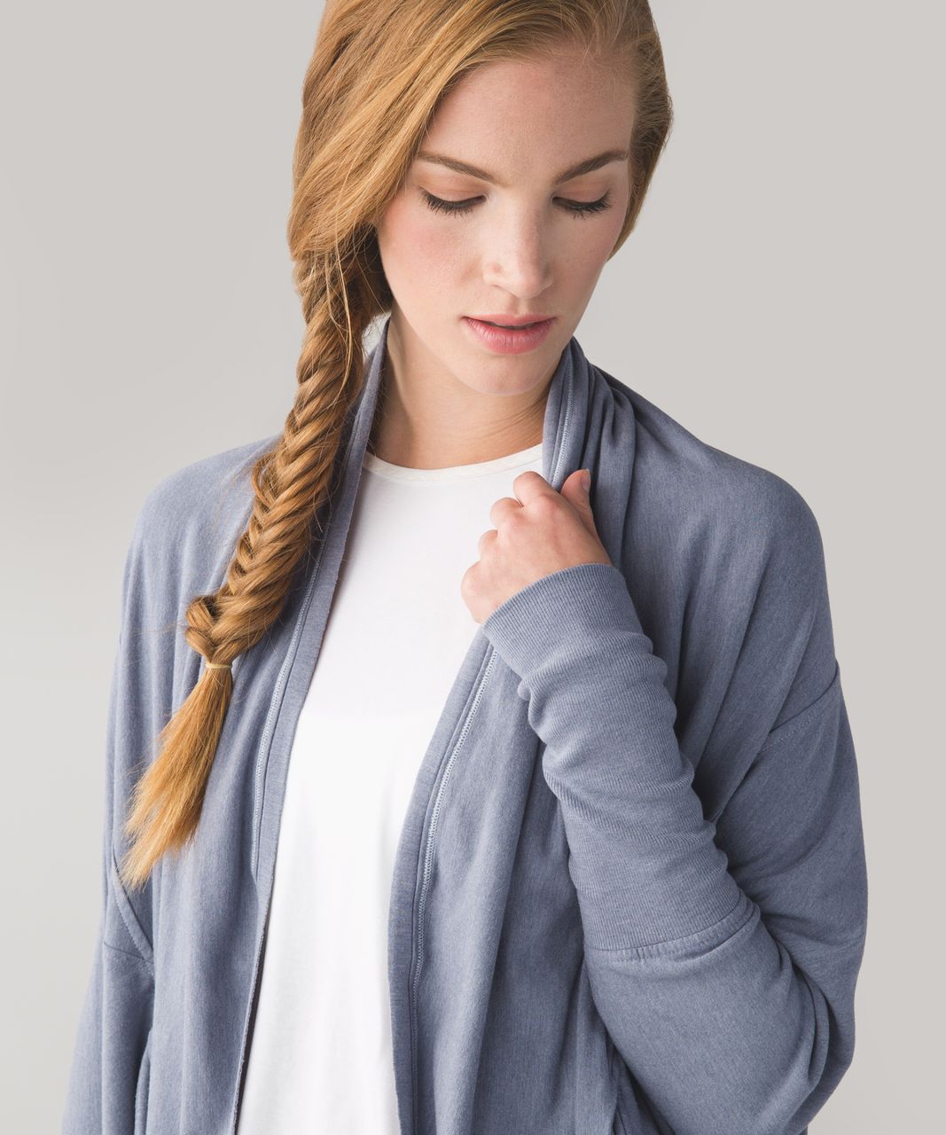 Lululemon To & Flow Wrap - Heathered Mod Blue Denim