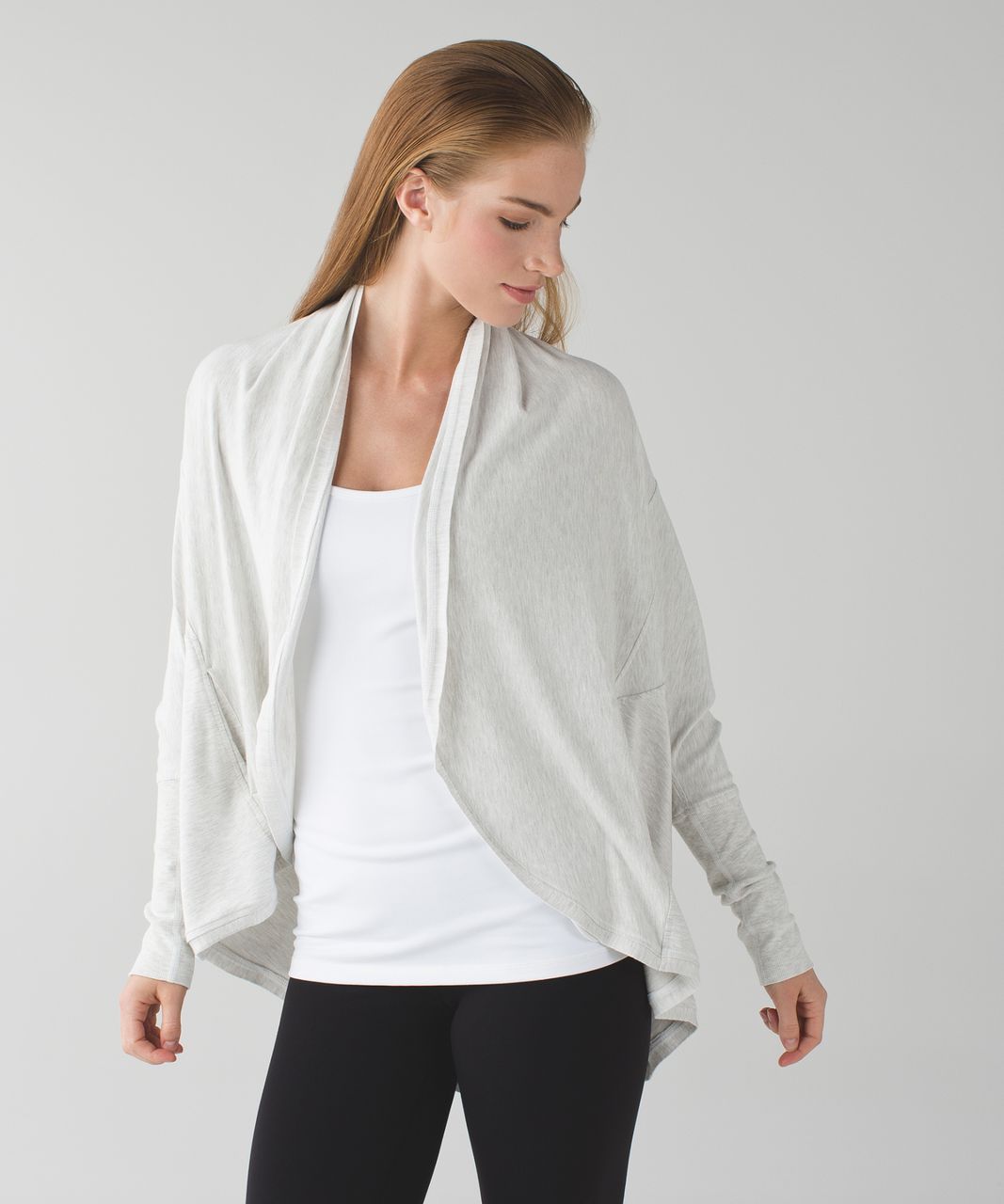 Lululemon To & Flow Wrap - Heathered Mod White