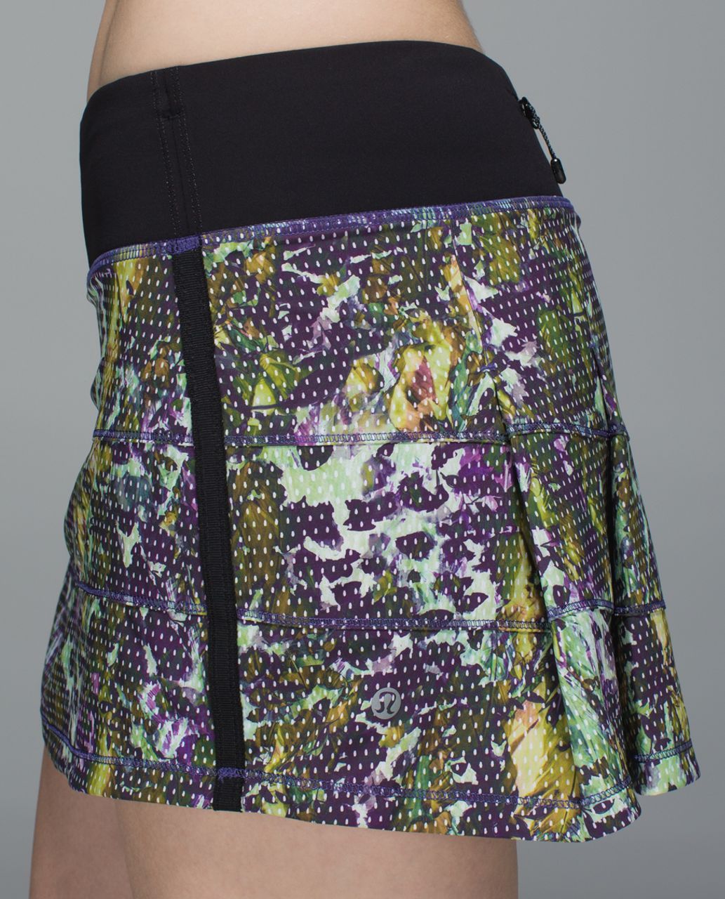 Lululemon Pace Rival Skirt II *4-way Stretch (Regular) - Floral Sport White Multi / Black