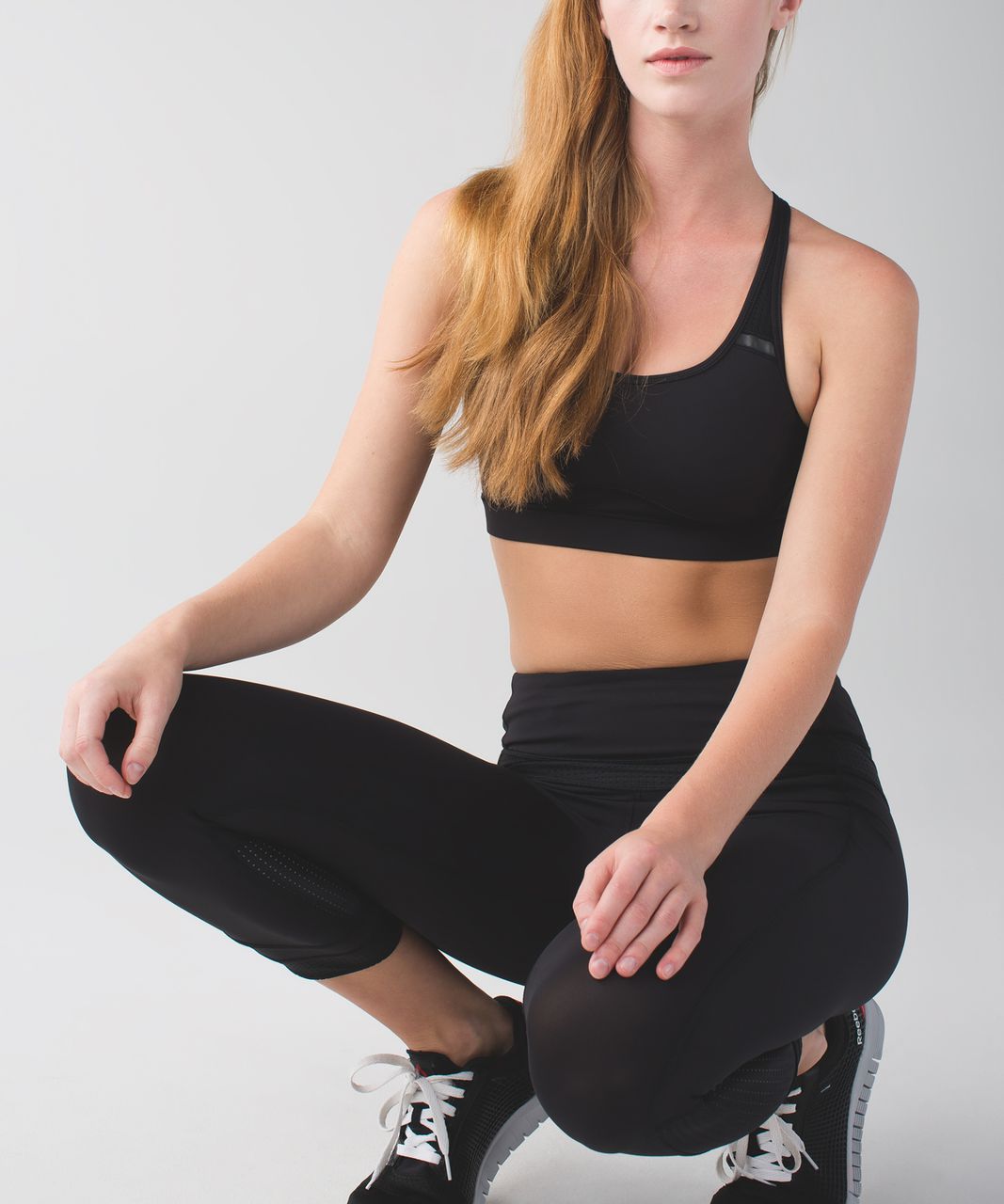 Lululemon Sweaty Or Not Crop - Black