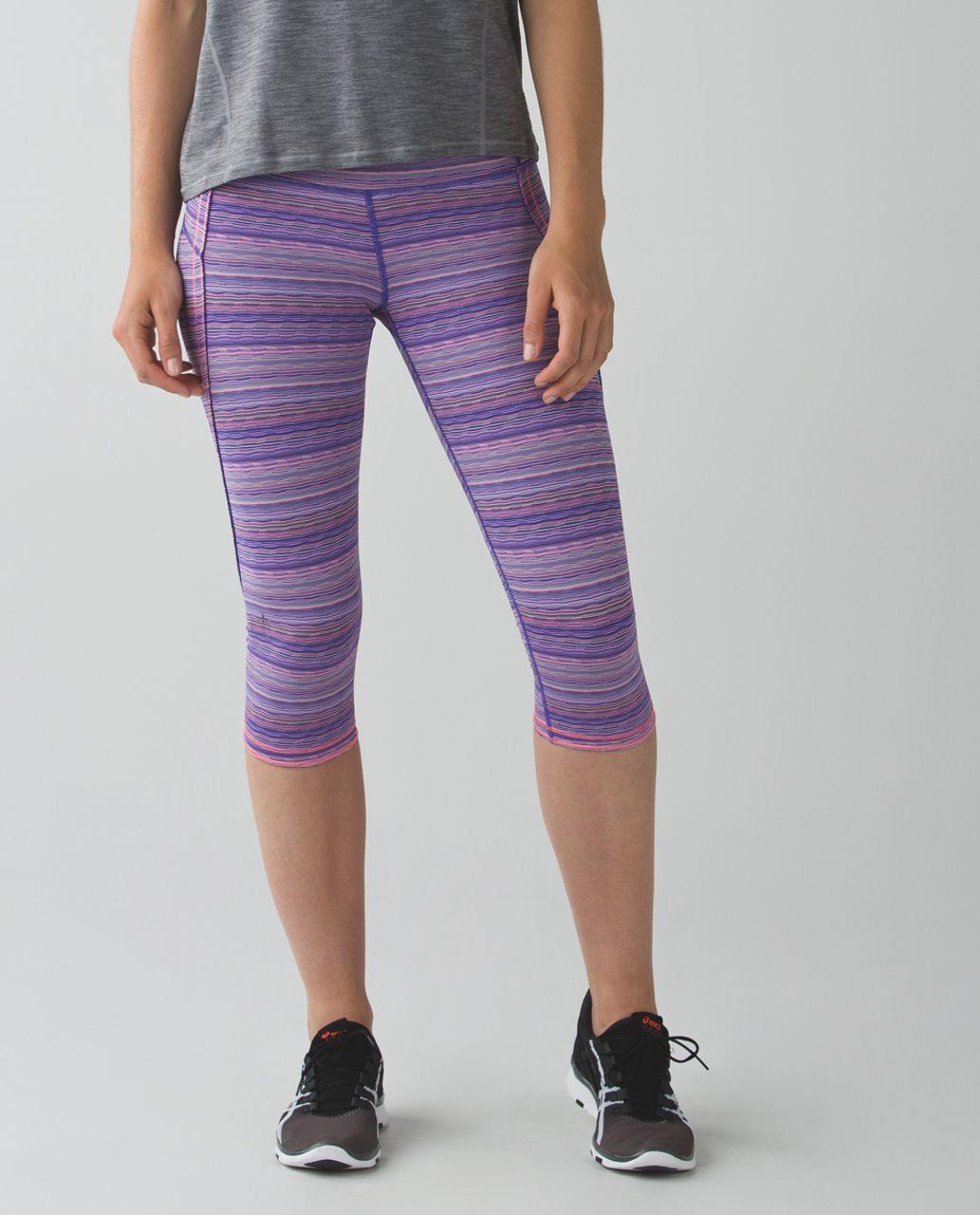 Lululemon Run Top Speed Crop Ace Spot Jewelled Magenta Purple Leggings Size  4 XS