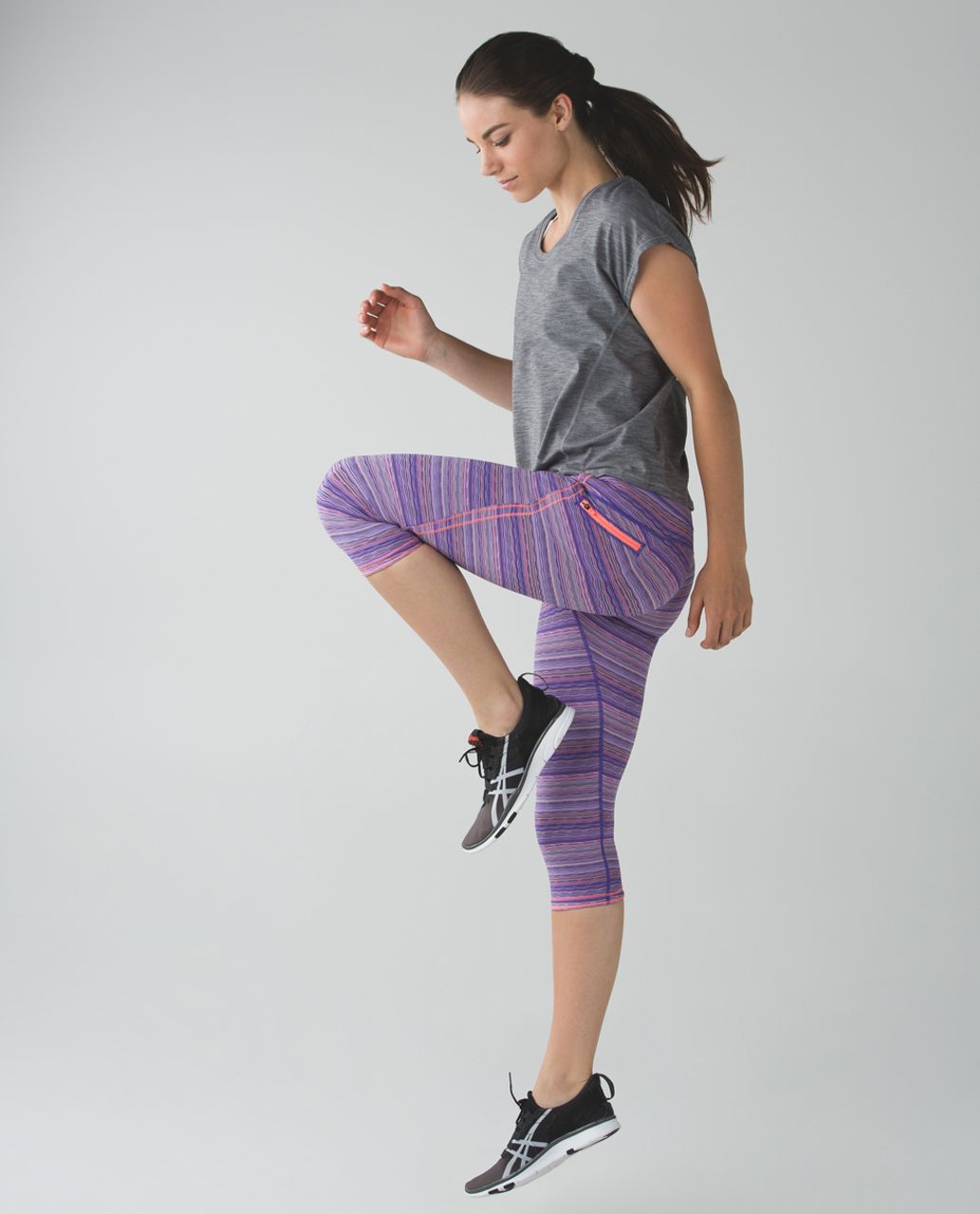 Lululemon Run: Top Speed Crop - Space Dye Twist Iris Flower Pink Shell -  lulu fanatics