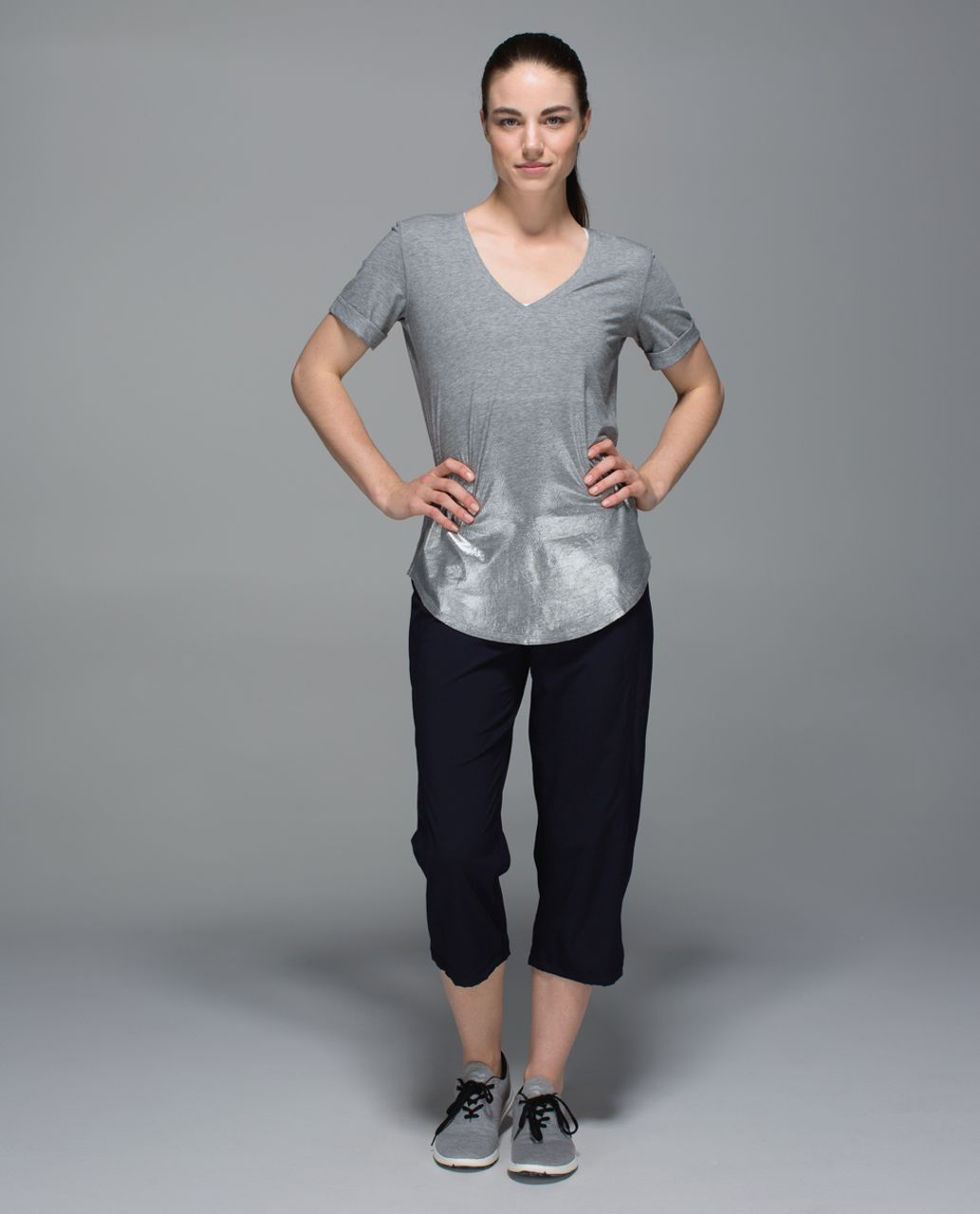 Lululemon Step Lively Crop - Naval Blue