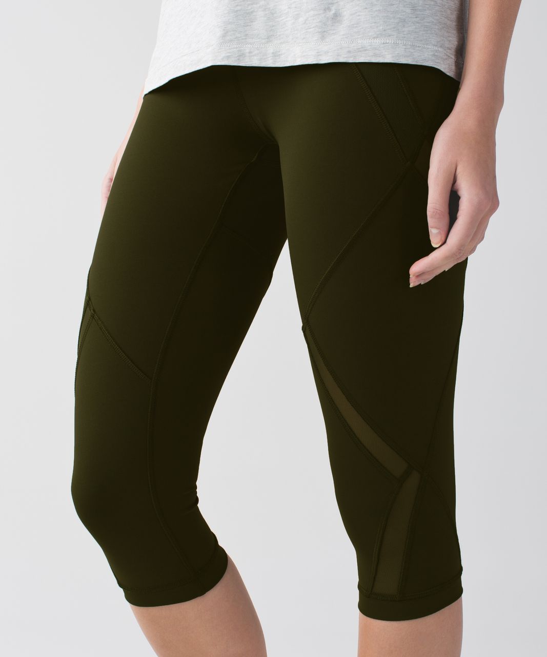 Lululemon Cool To Street Crop - Gator Green