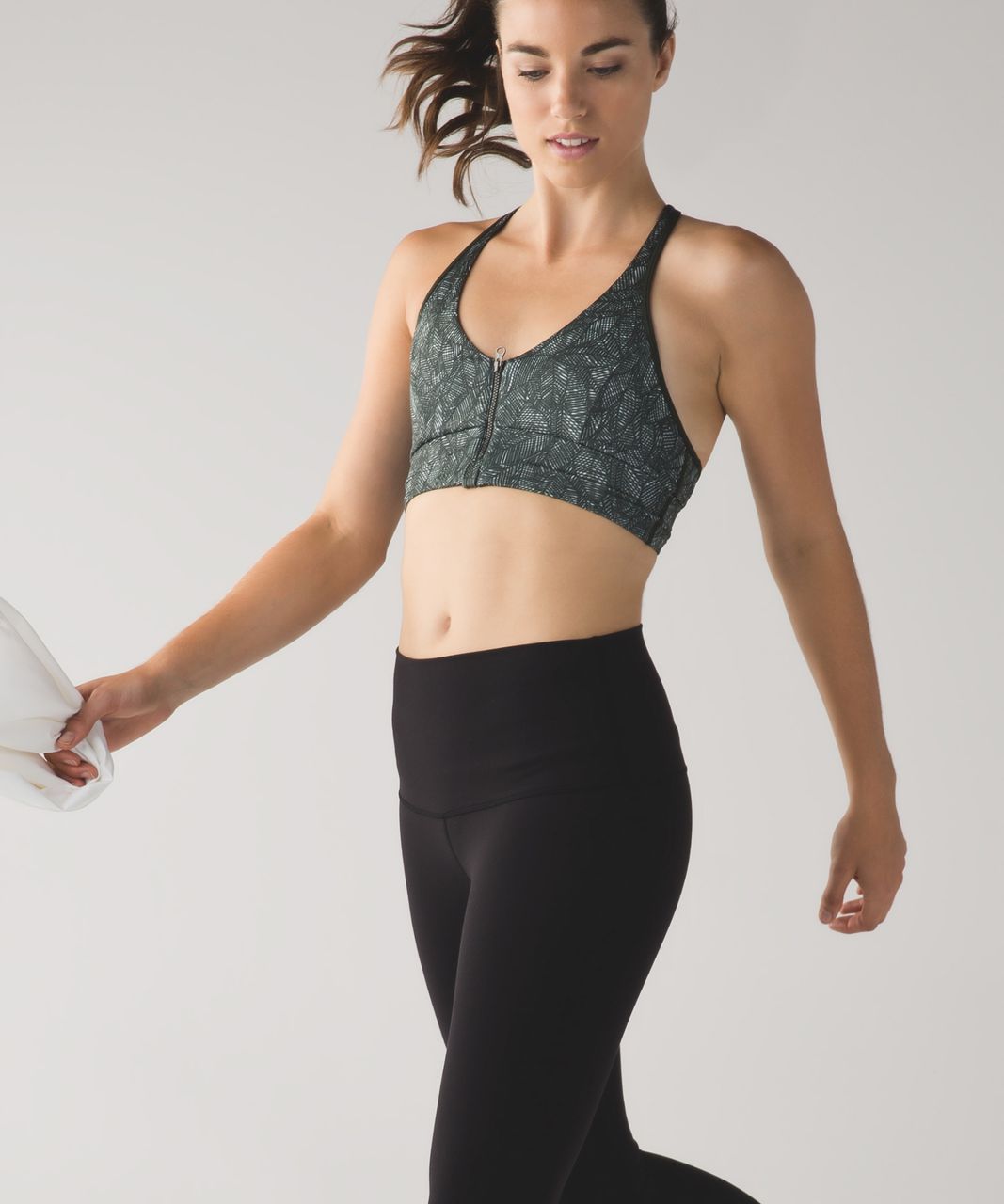 Lululemon Cool To Street Bra - Jazzy White Gator Green / Gator Green