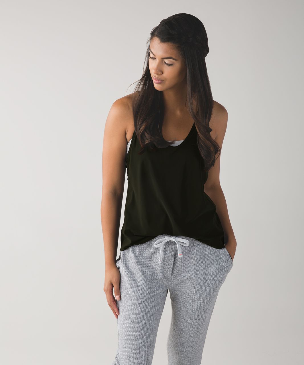 Lululemon Cool To Street Tank - Gator Green / Jazzy White Gator Green