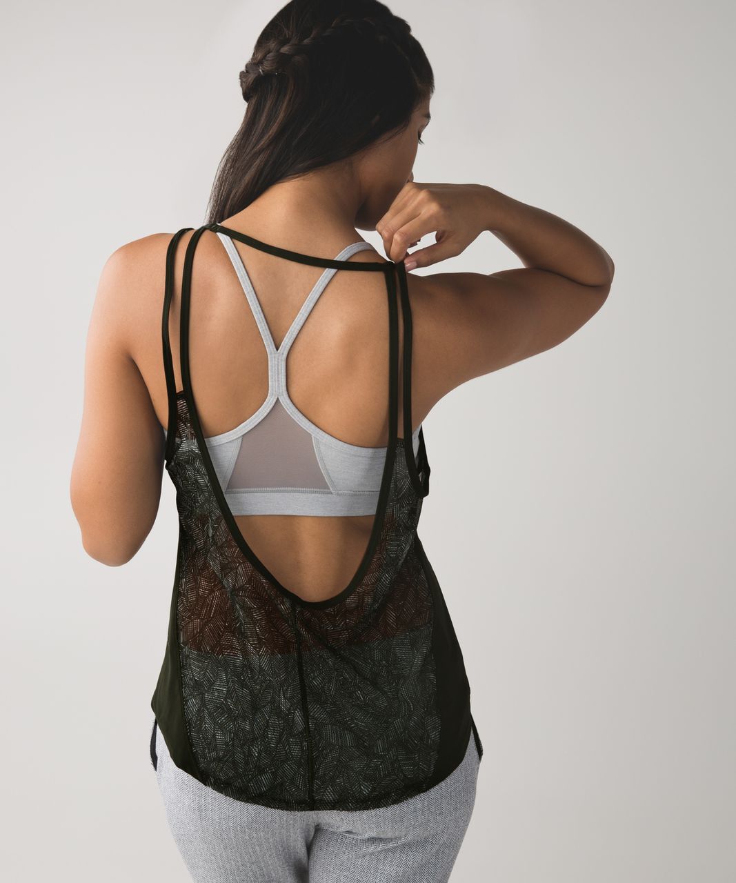 Lululemon Cool To Street Tank - Gator Green / Jazzy White Gator Green