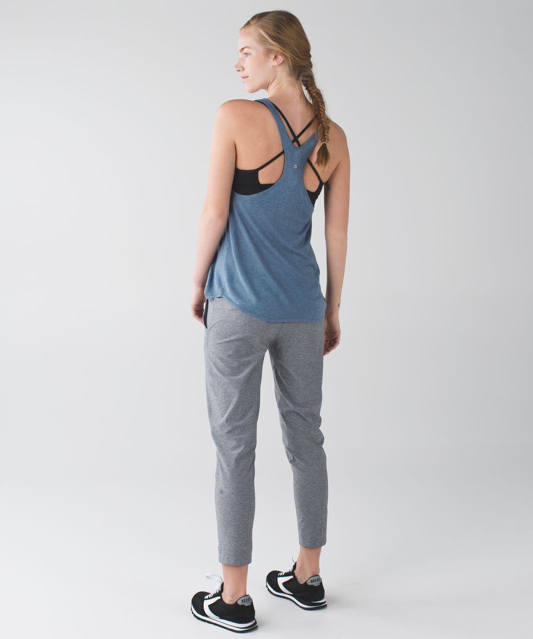 Lululemon Daya Knit Tank - Heathered Blue Denim