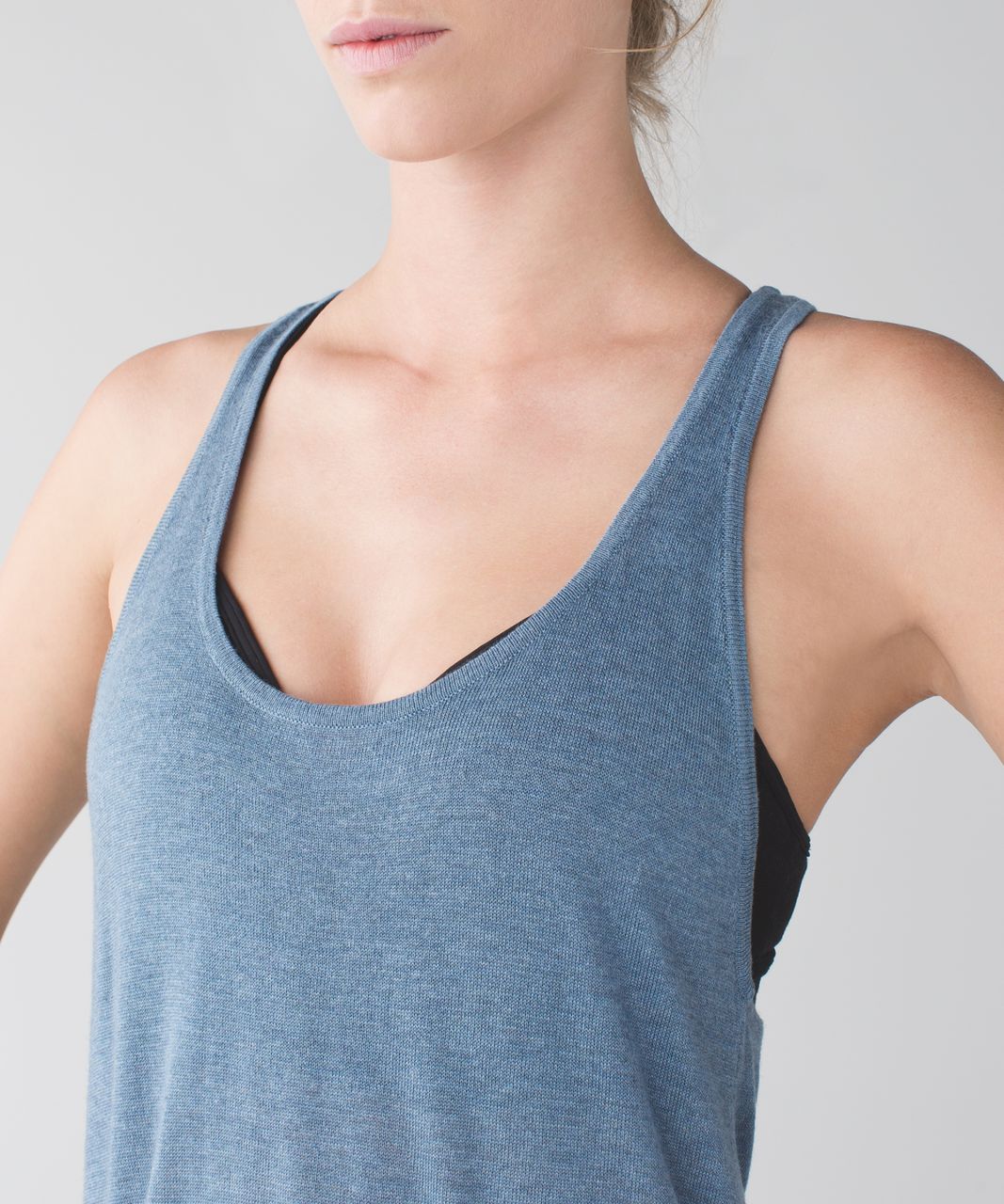 Lululemon Daya Knit Tank - Heathered Blue Denim