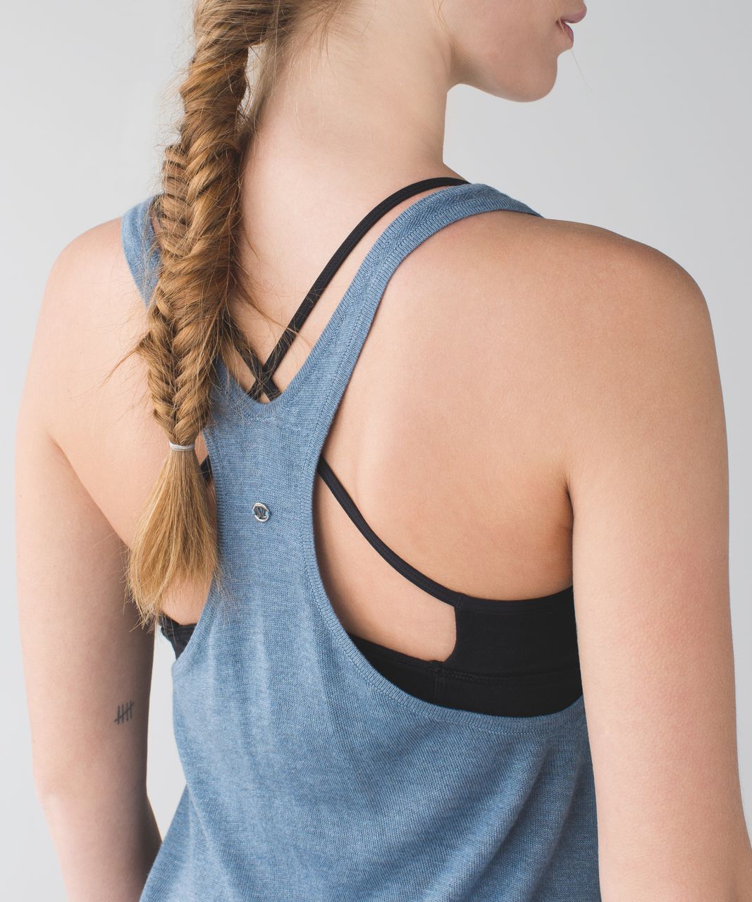 Lululemon Daya Knit Tank - Heathered Blue Denim