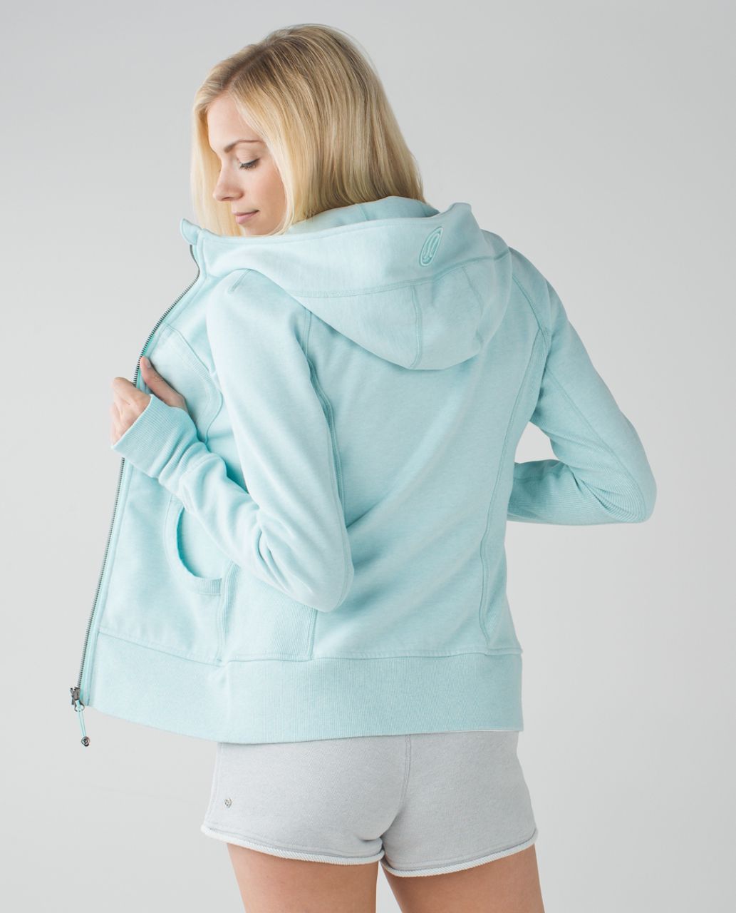 Lululemon Scuba Hoodie II - Heathered Tranquil Blue