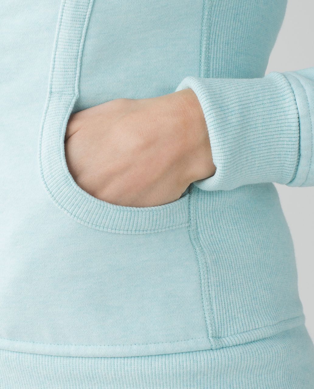 Lululemon Scuba Hoodie II - Heathered Tranquil Blue - lulu fanatics