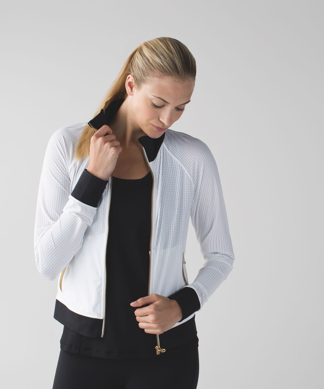 Lululemon Find Your Bliss Jacket - White - lulu fanatics