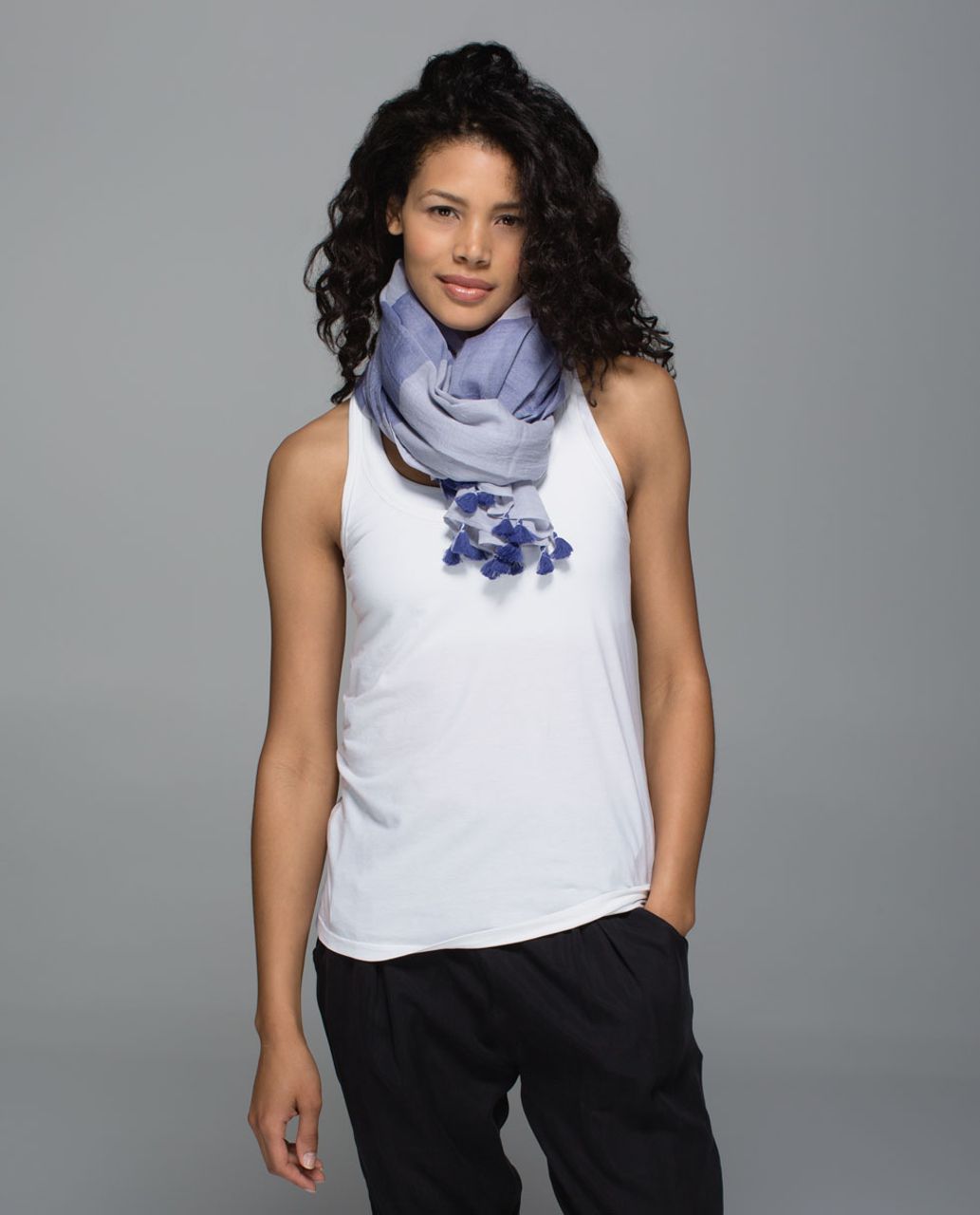 Lululemon Sun To Moon Scarf - Silver Fox / Stony Grape / Grapefruit