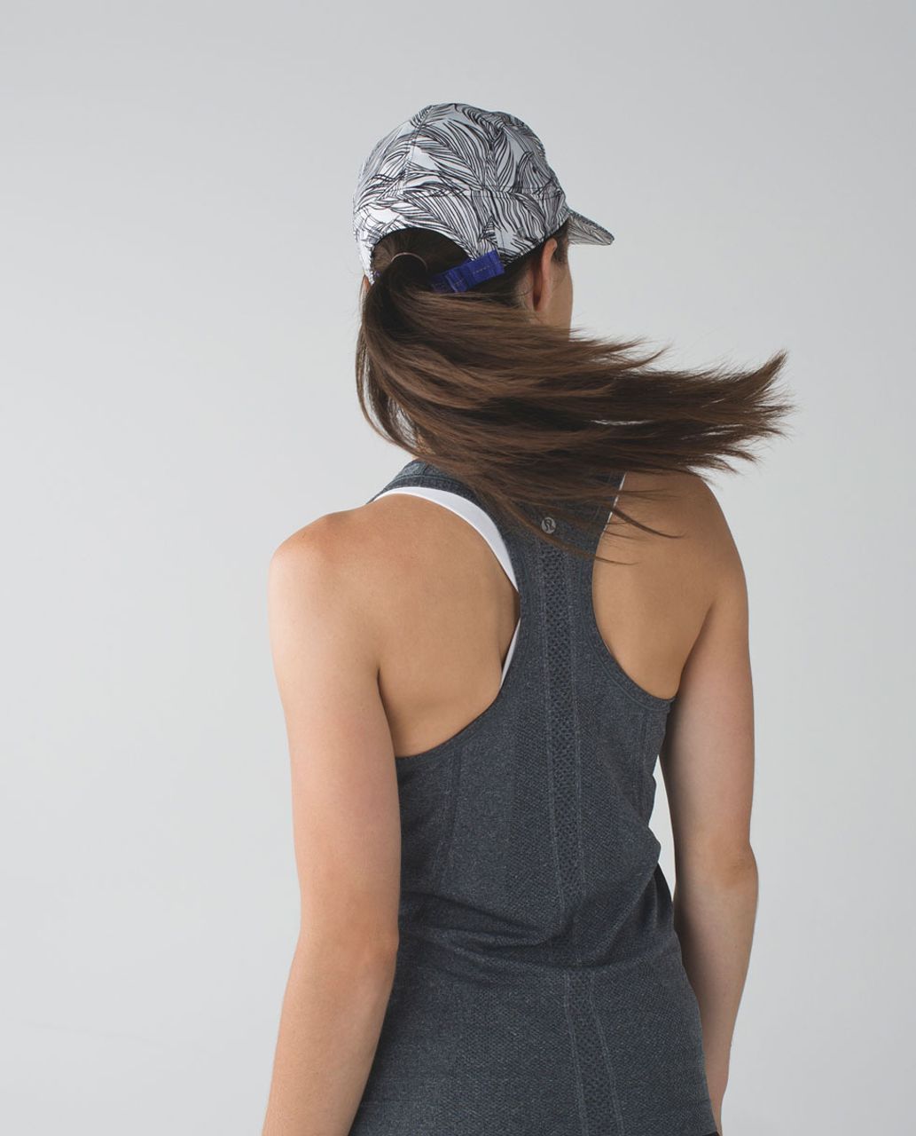 Lululemon Race To Win Run Hat - Sketchy Palms White Black