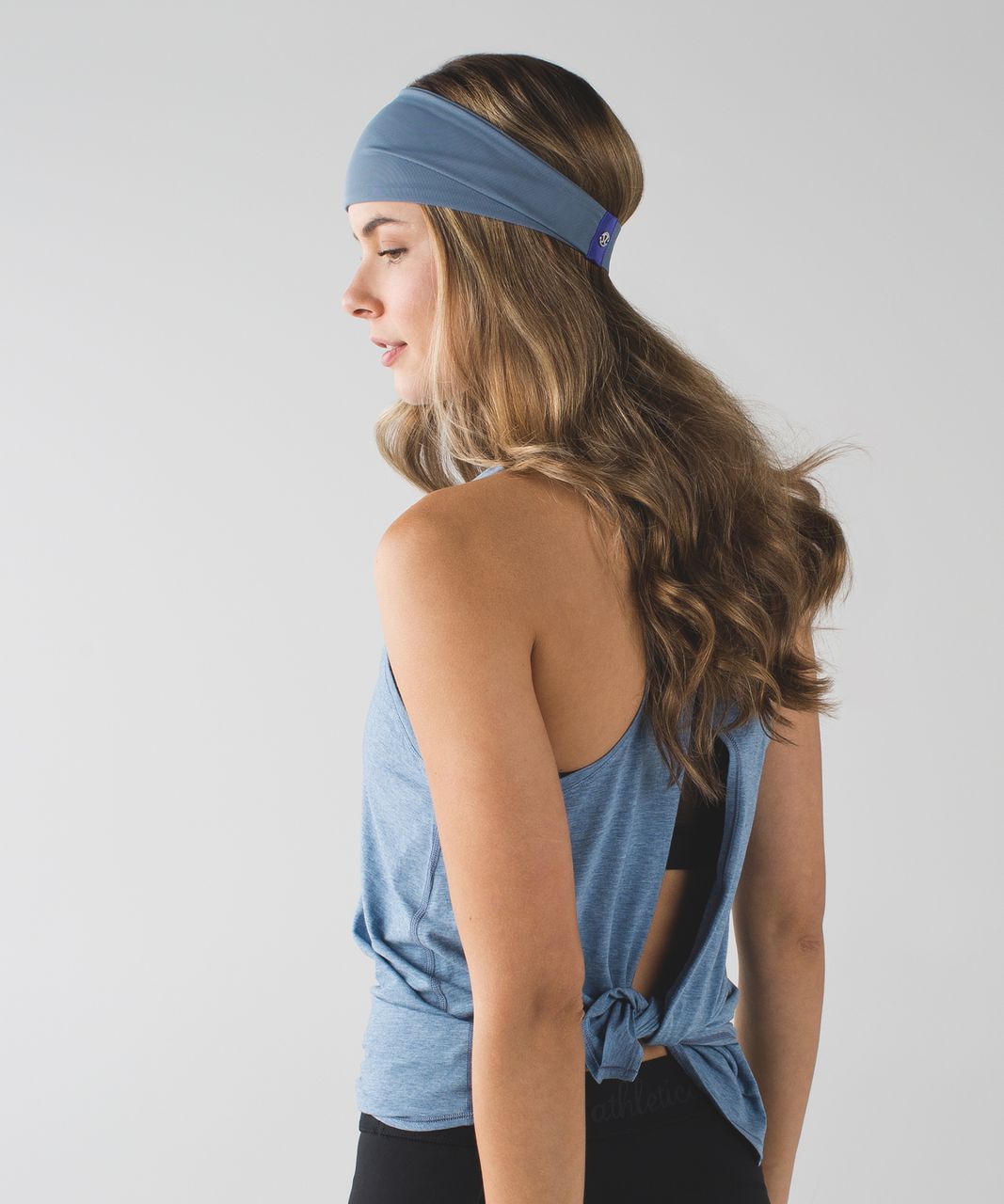 Lululemon Fringe Fighter Headband *Mesh - Blue Denim