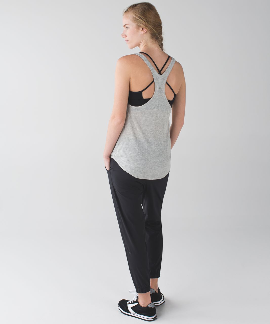 Lululemon Daya Knit Tank - Heathered Light Grey - lulu fanatics