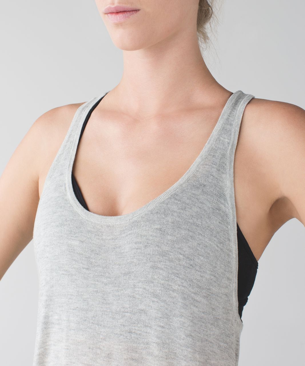 Lululemon Daya Knit Tank - Heathered Light Grey