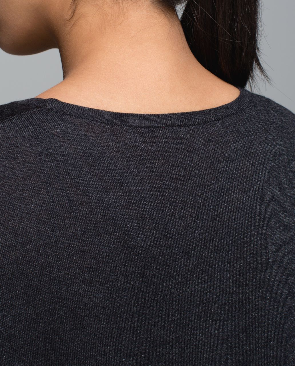 Lululemon Daya Knit Tee - Heathered Black