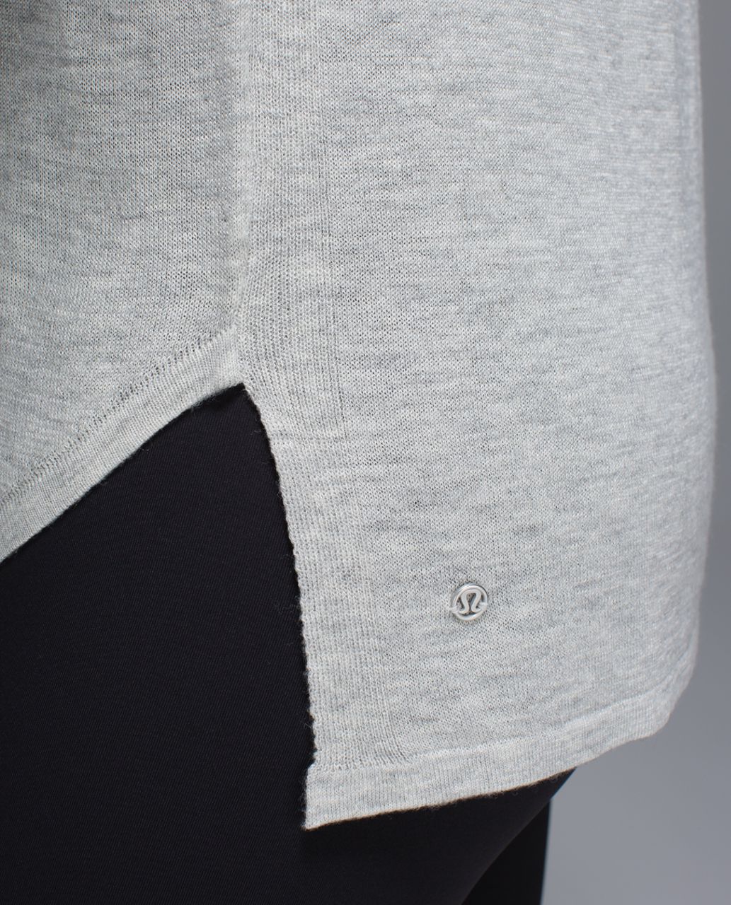 Lululemon Daya Knit Tee - Heathered Light Grey