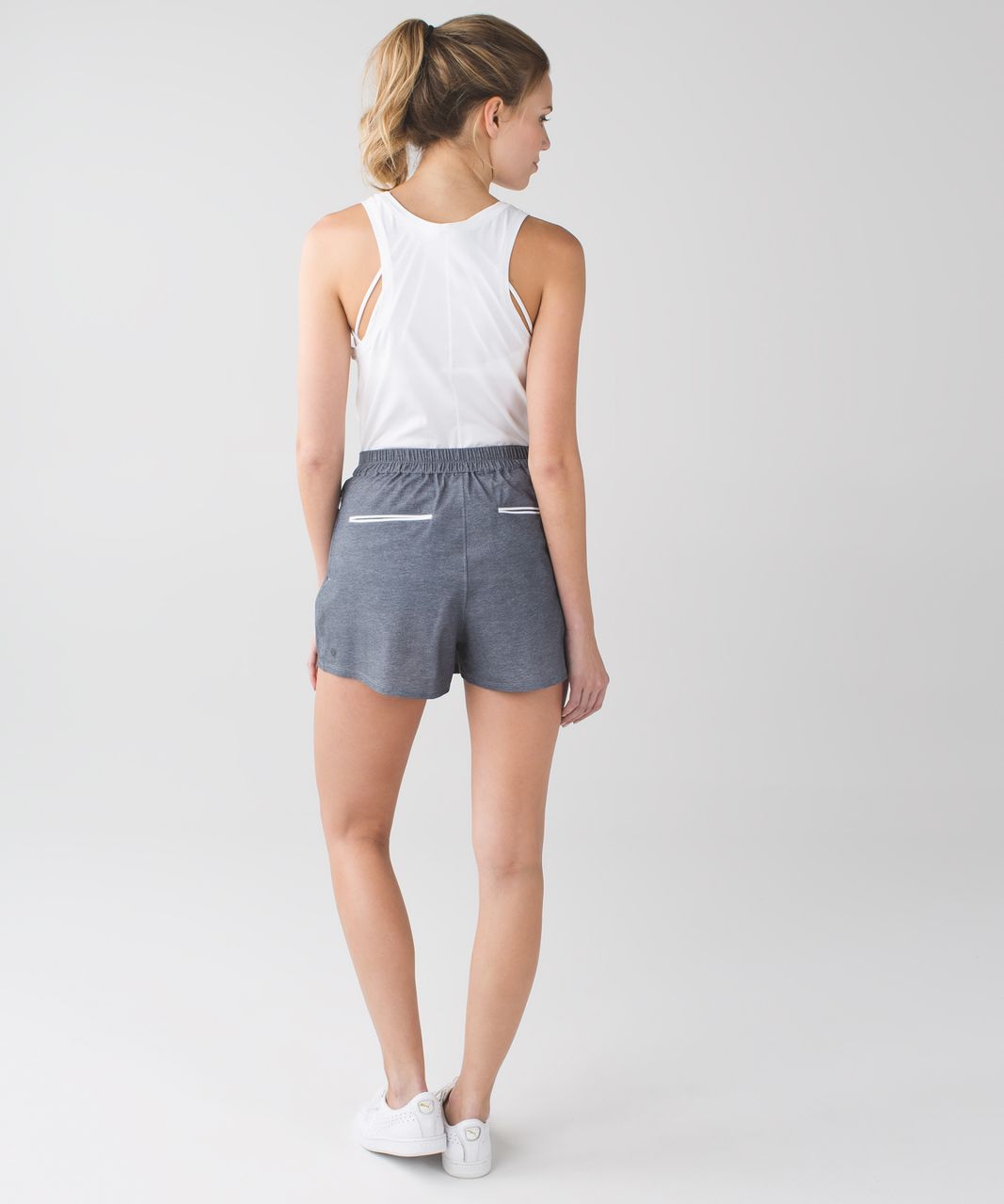 Lululemon City Skort - Heathered Texture Printed Greyt Deep Coal