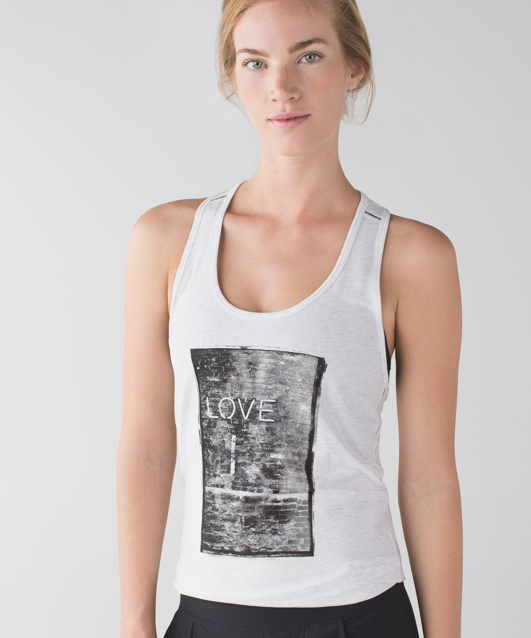 Lululemon Superb Tank *Print - Heathered White