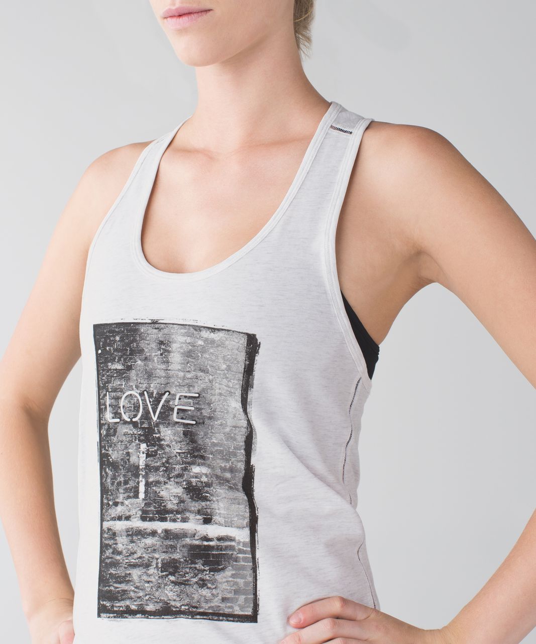 Lululemon Superb Tank *Print - Heathered White